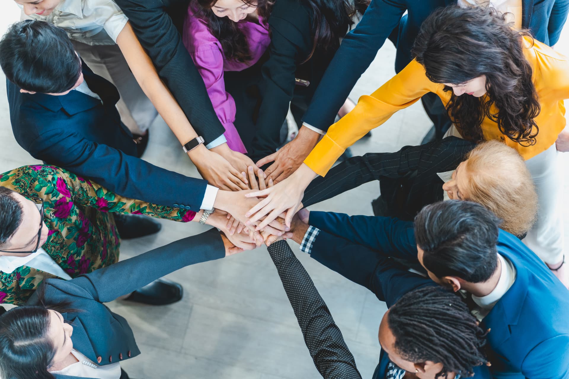 Leaders collaborating during a workshop